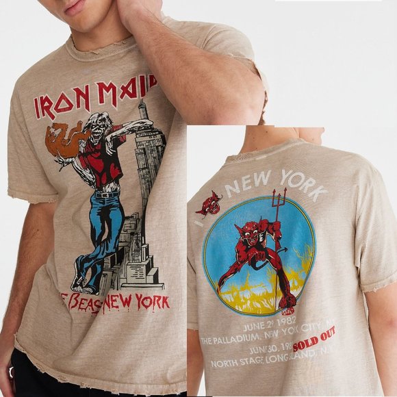 Iron Maiden Other - Iron Maiden June 1982 NY Sold Out cuts metal rock Official T-Shirt L big NWT